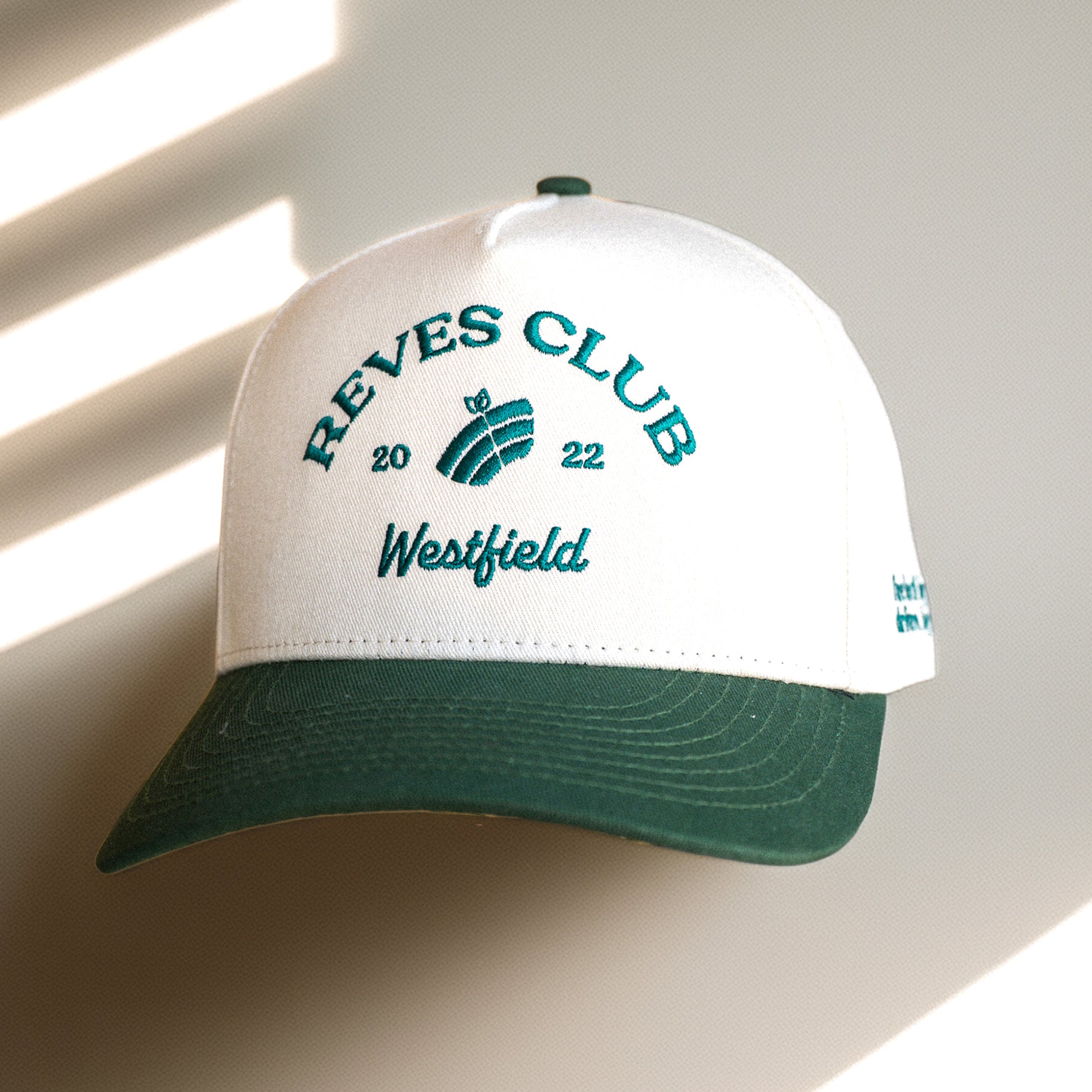 REVES Club Cap - Forest Green & Off-White