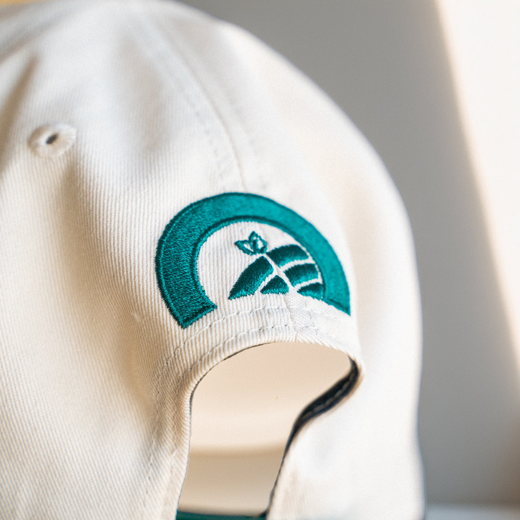 REVES Club Cap - Forest Green & Off-White