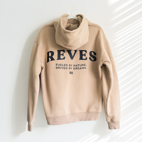 Oversized Statement Hoodie - Coastal Beige