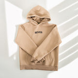 Oversized Statement Hoodie - Coastal Beige
