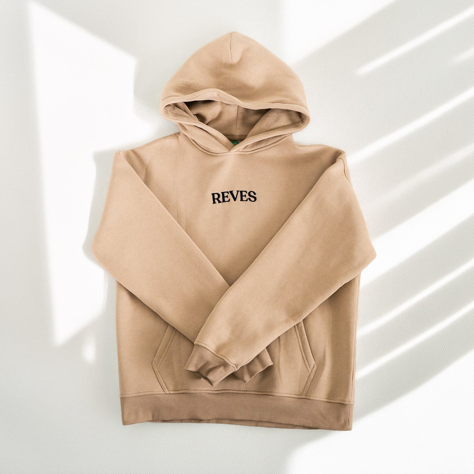 Oversized Statement Hoodie - Coastal Beige