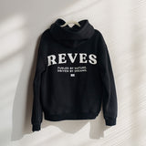 Oversized Statement Hoodie - Midnight Black