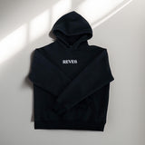 Oversized Statement Hoodie - Midnight Black