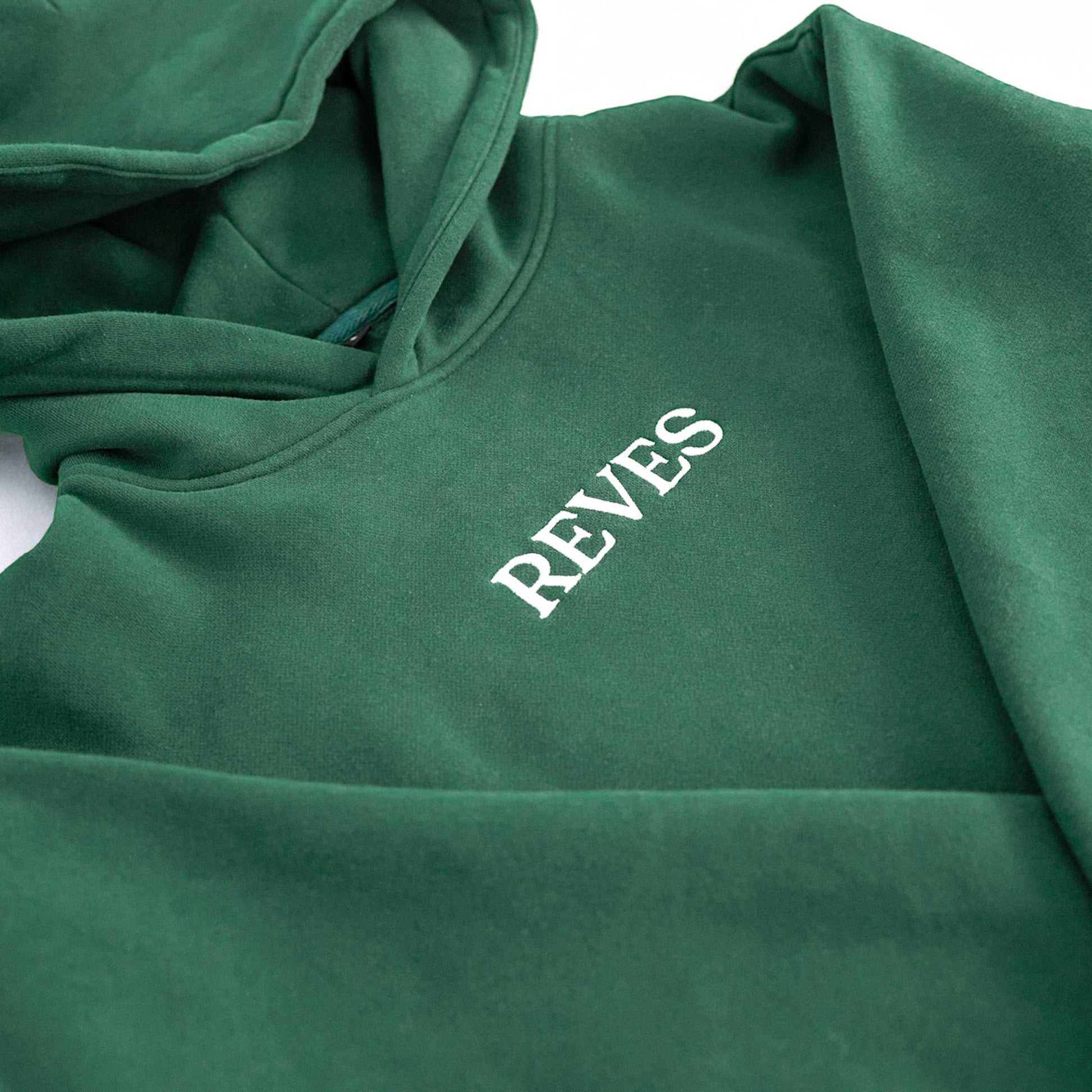 Oversized Statement Hoodie - Forest Green