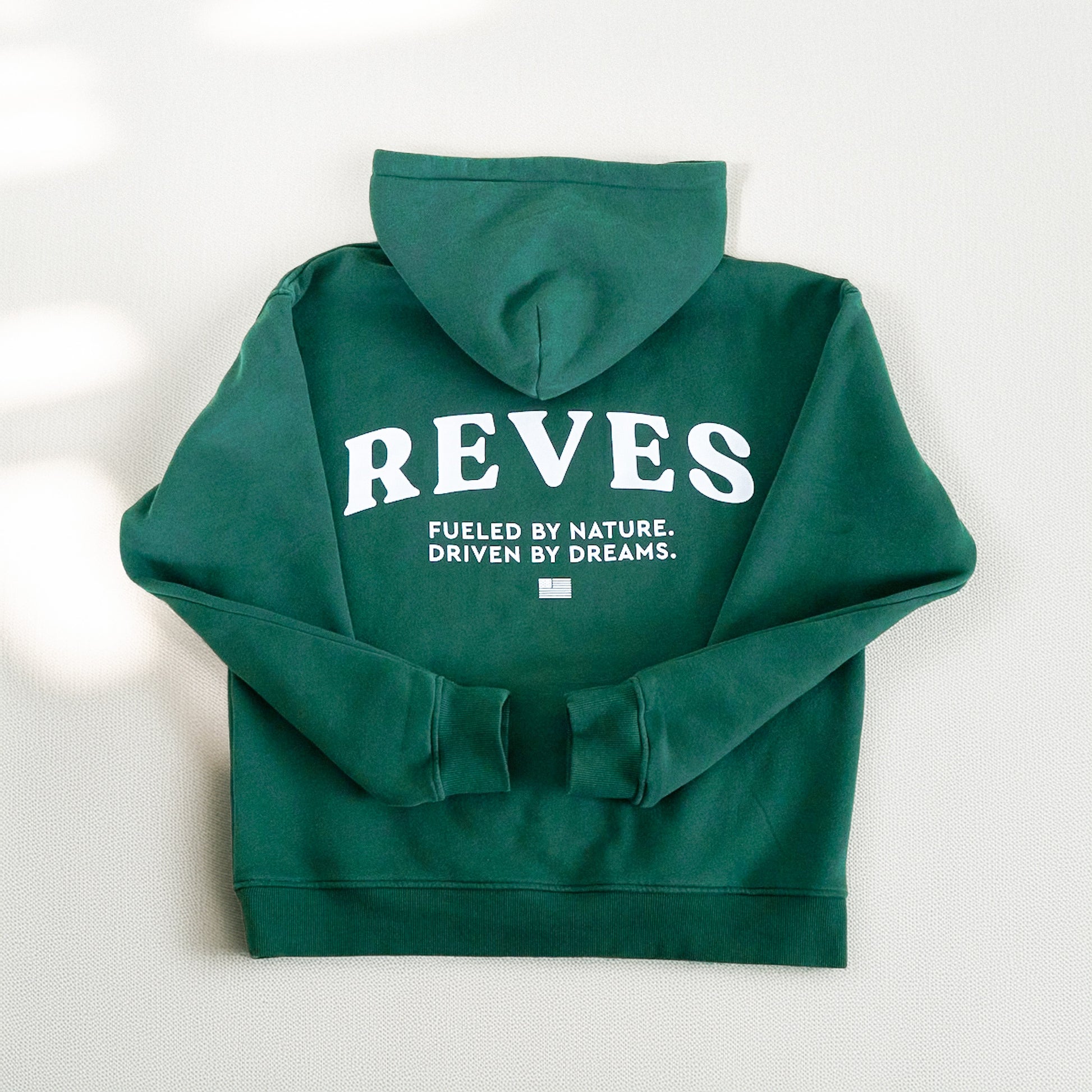 Oversized Statement Hoodie - Forest Green