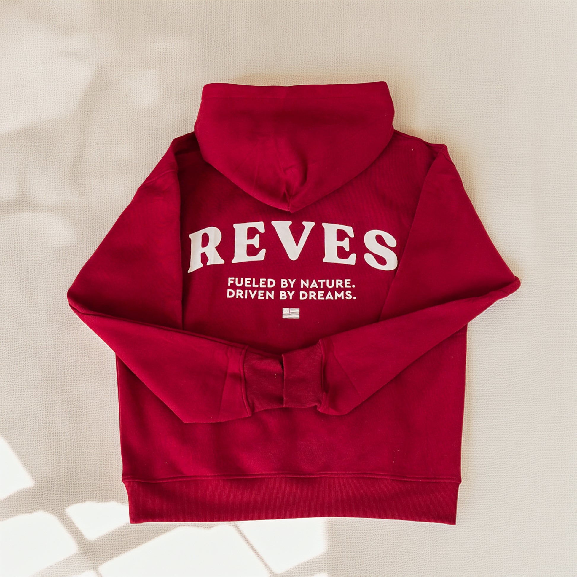Oversized Statement Hoodie - Imperial Red