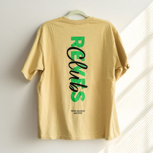 Oversized REVES Club T-Shirt - Warm Beige
