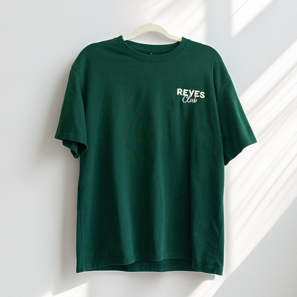 Oversized REVES Club T-Shirt - Forest Green