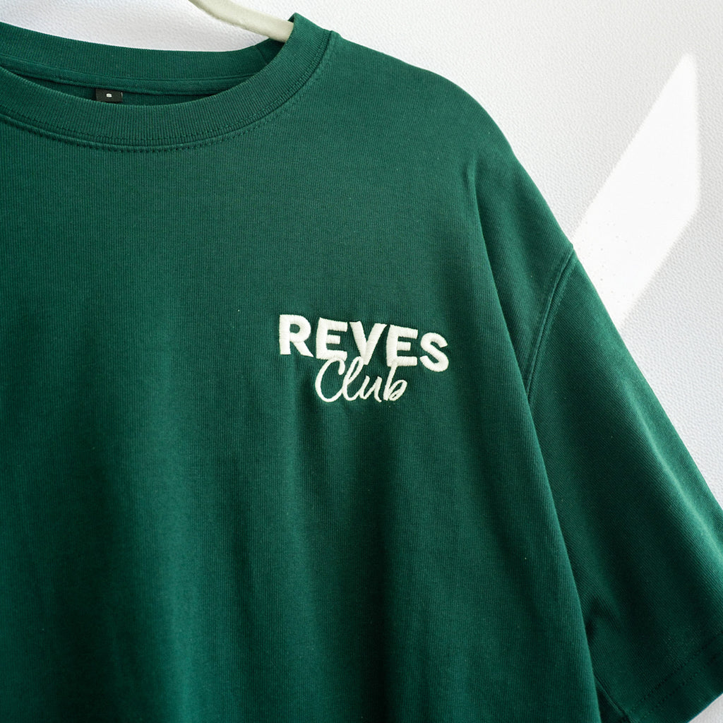 Oversized REVES Club T-Shirt - Forest Green