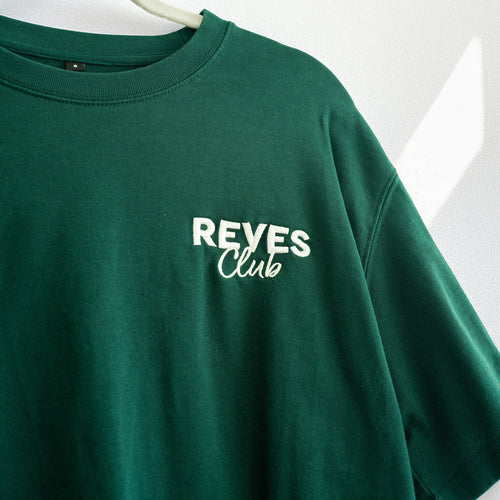 Oversized REVES Club T-Shirt - Forest Green