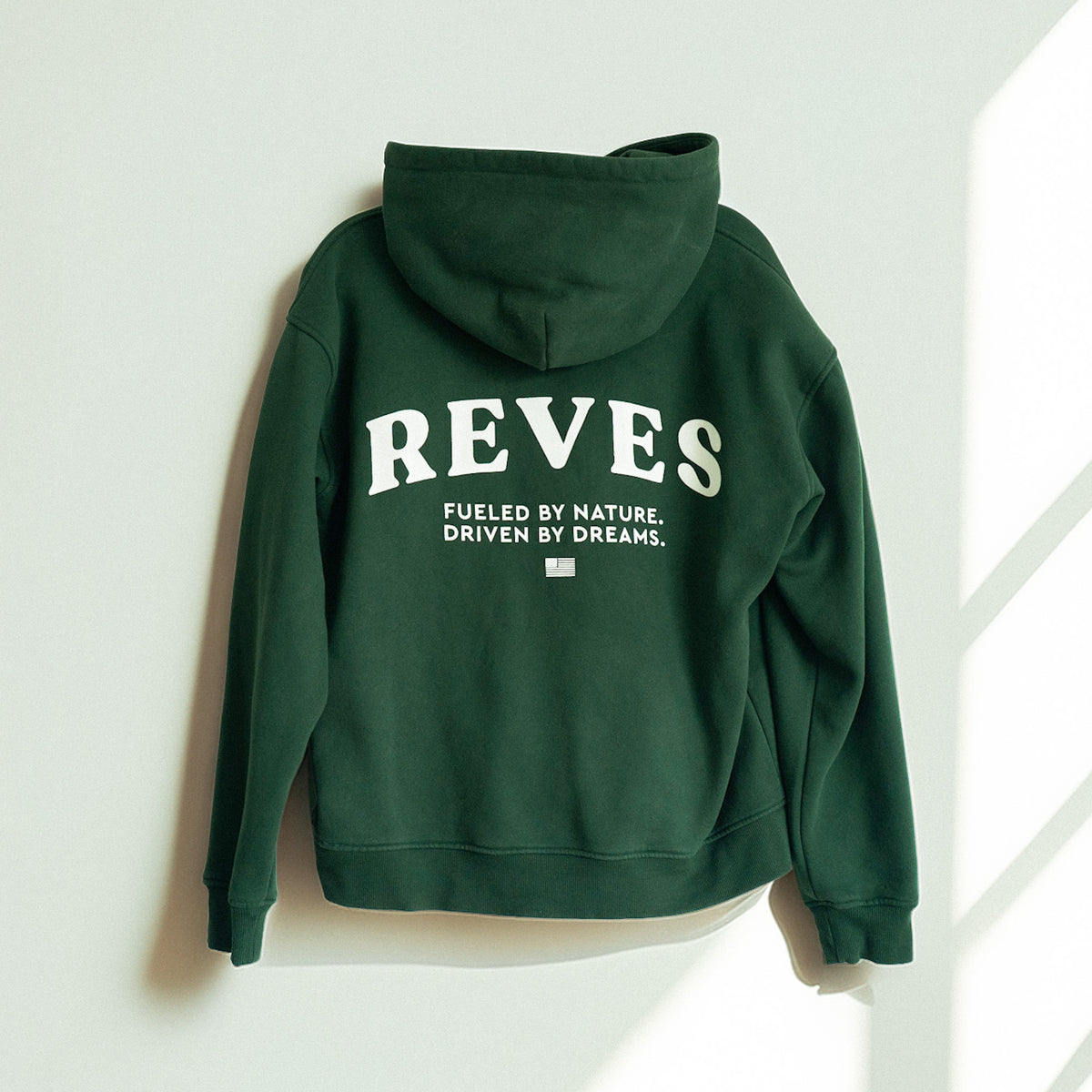 Oversized Statement Hoodie - Forest Green