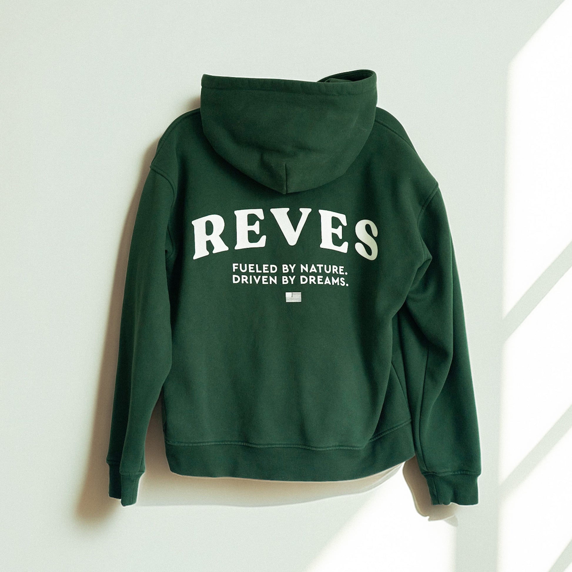 Oversized Statement Hoodie - Forest Green