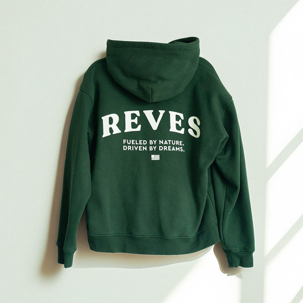 Oversized Statement Hoodie - Forest Green