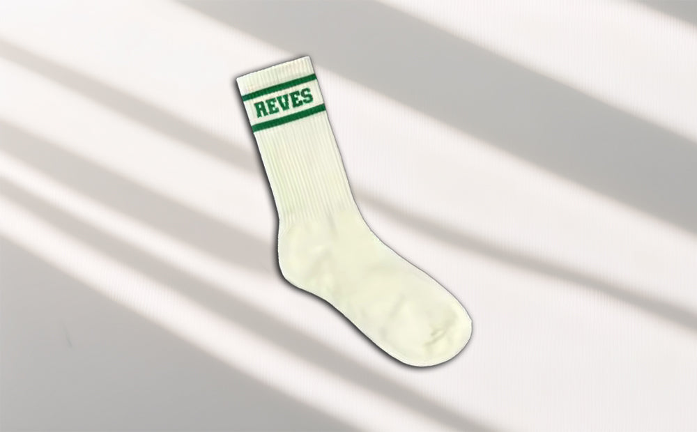 REVES Crew Socks — White